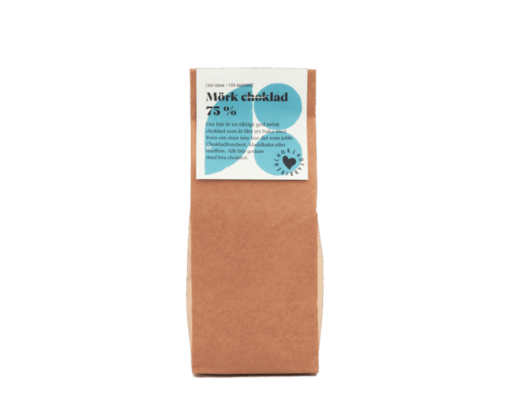 Mörk choklad för bakning 75 %