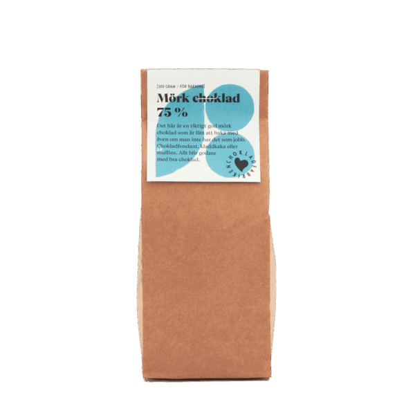 Mörk choklad för bakning 75 %